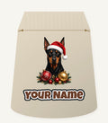 Doberman Christmas Personalised Santa Sack