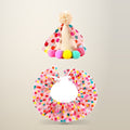 Pet Birthday Bib and Hat Set, Dogs and Cats, on a plain cream background
