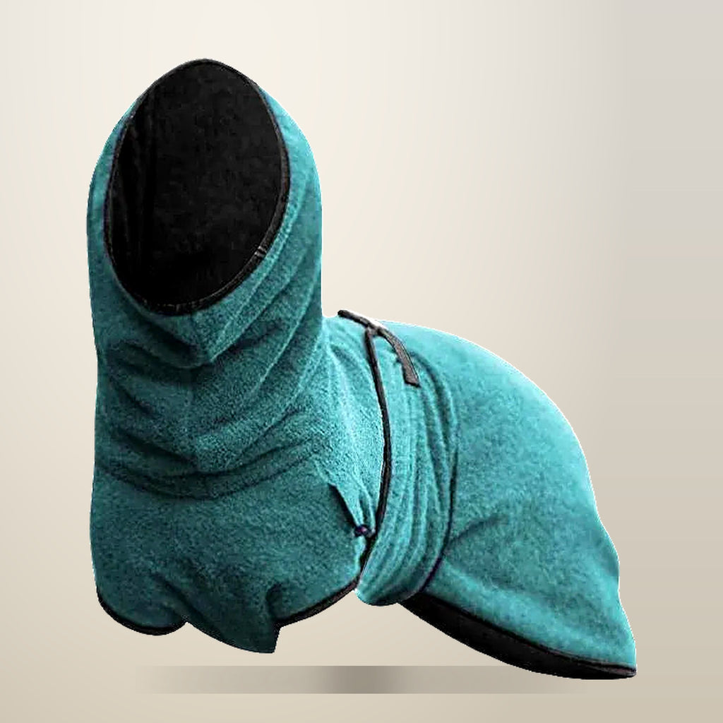 Dog Hoodie, Soft Microfiber Jacket, Lake Blue, on a plain cream background