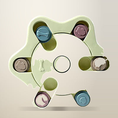 Dog Treat Dispenser Puzzle Toy, Blue, Green or Pink