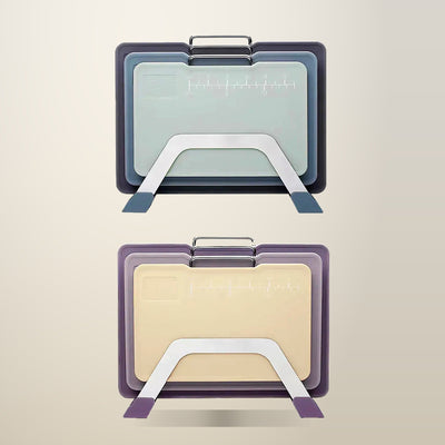 Double-Sided Cutting Board Set with Upright Stand, 3 Boards