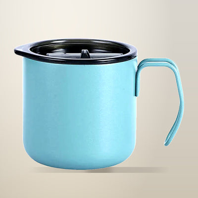Double Wall Stainless Steel Coffee Cup with Sliding Lid
