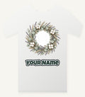 Dried Floral Wreath Personalised Christmas T-Shirt and Hoodie