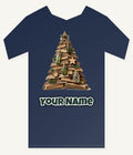 Driftwood Christmas Tree Personalised Kids Tee and Baby Bodysuit