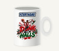 Dunk The Halls Basketball Personalised Christmas Mug