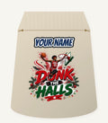Dunk The Halls Basketball Personalised Santa Sack