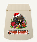 Echidna in Christmas Lights Personalised Santa Sack