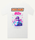 Eighties Boombox Snowman Personalised Christmas T-Shirt and Hoodie