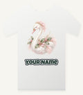 Elegant Christmas Swan Personalised Christmas T-Shirt and Hoodie