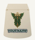 Emerald And Gold Angel Personalised Santa Sack