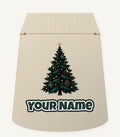 Emerald And Gold Christmas Tree Personalised Santa Sack