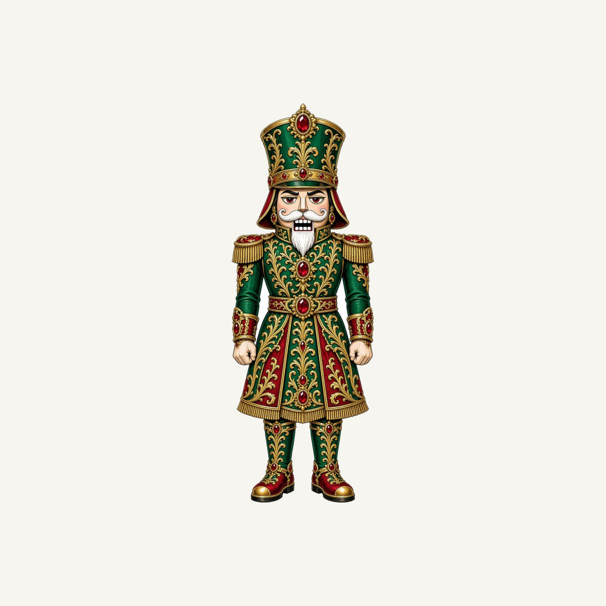 Emerald And Gold Nutcracker Personalised Kids Tee and Baby Bodysuit