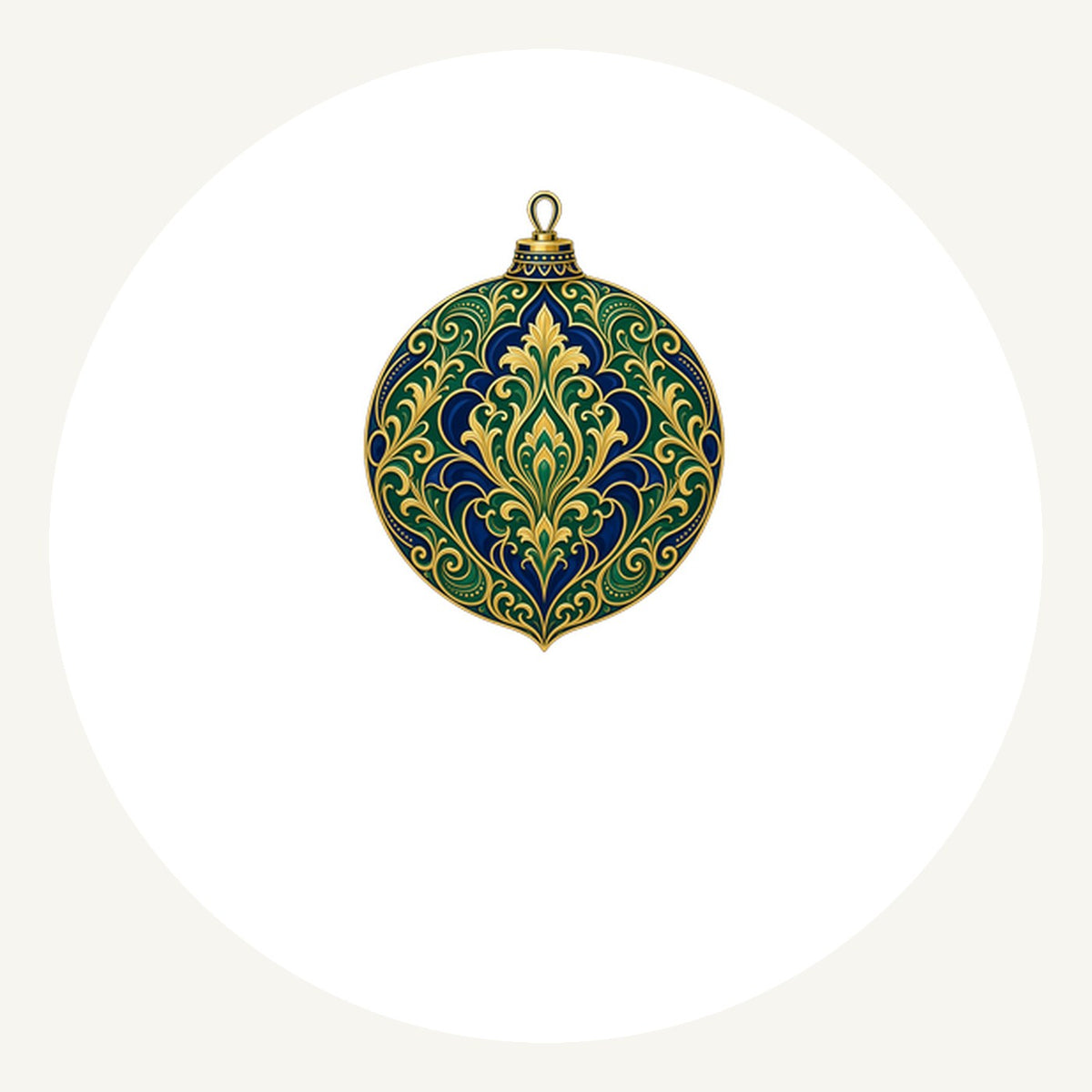 Emerald And Sapphire Bauble Personalised Pewter Christmas Ornament