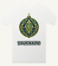 Emerald And Sapphire Bauble Personalised Christmas T-Shirt and Hoodie