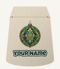 Emerald And Sapphire Bauble Personalised Santa Sack