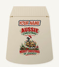 Emu in Christmas Lights Personalised Santa Sack