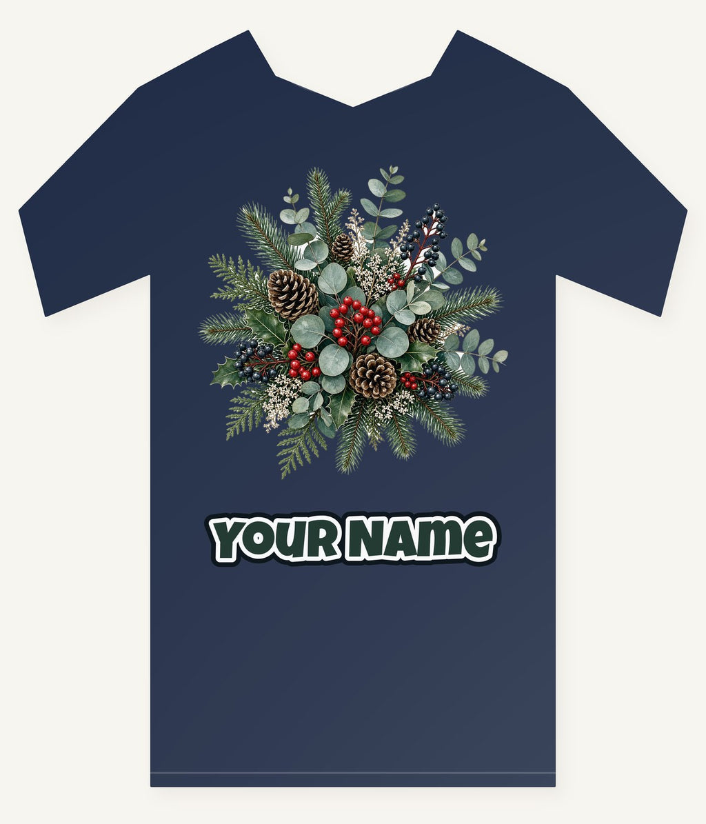 Eucalyptus and Berry Arrangement Personalised Kids Tee and Baby Bodysuit