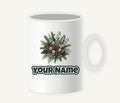 Eucalyptus and Berry Arrangement Personalised Christmas Mug