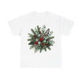 Eucalyptus And Berry Arrangement design on a white tee