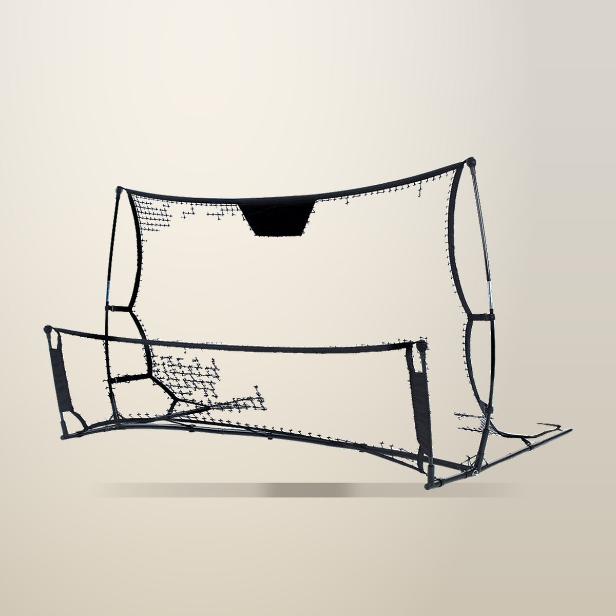 Everfit 2.1 m Soccer Rebounder Net, 210 x 120 cm, on a plain cream background