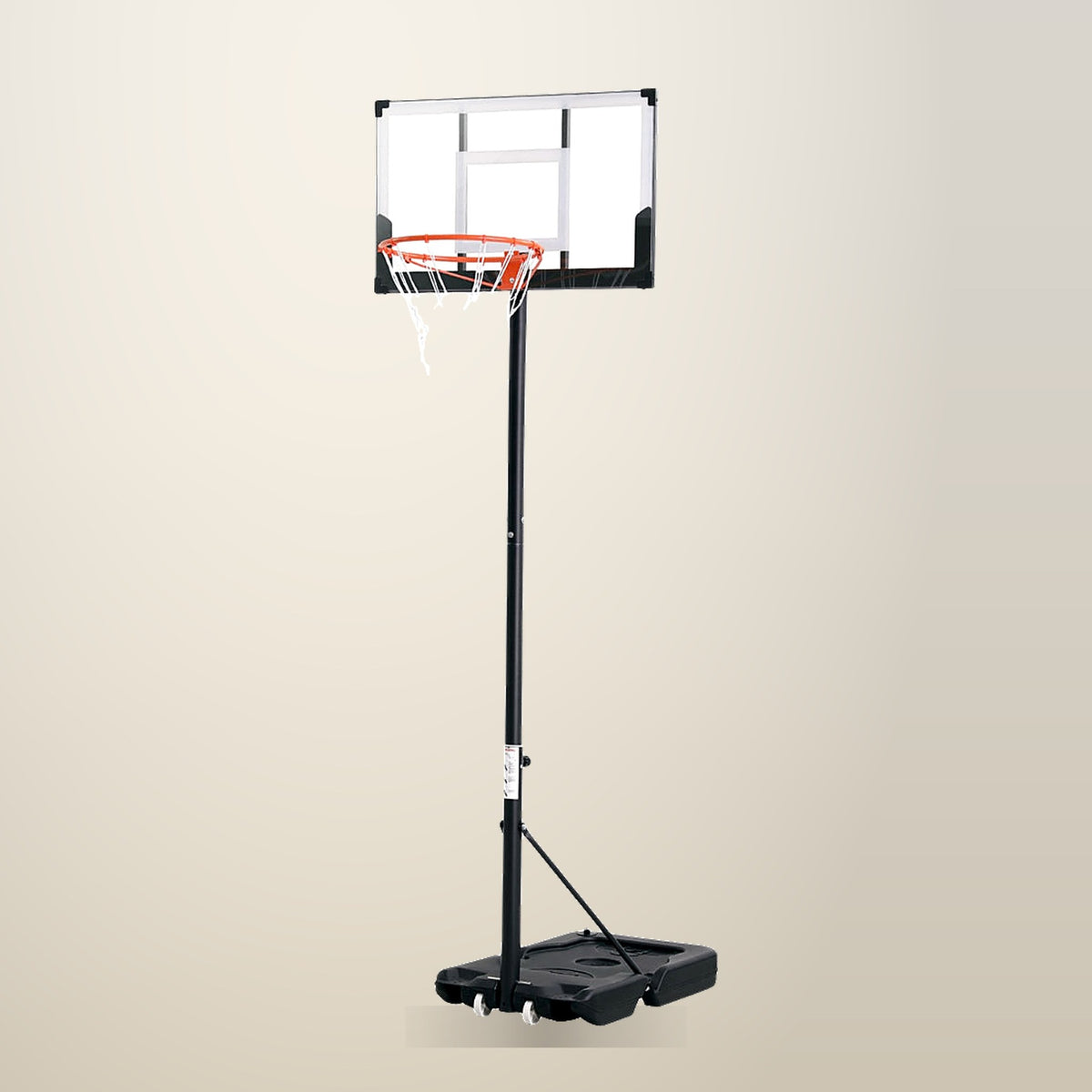 Everfit 38 Inch Basketball Hoop Stand, 1.1 m to 3.05 m, on a plain cream background
