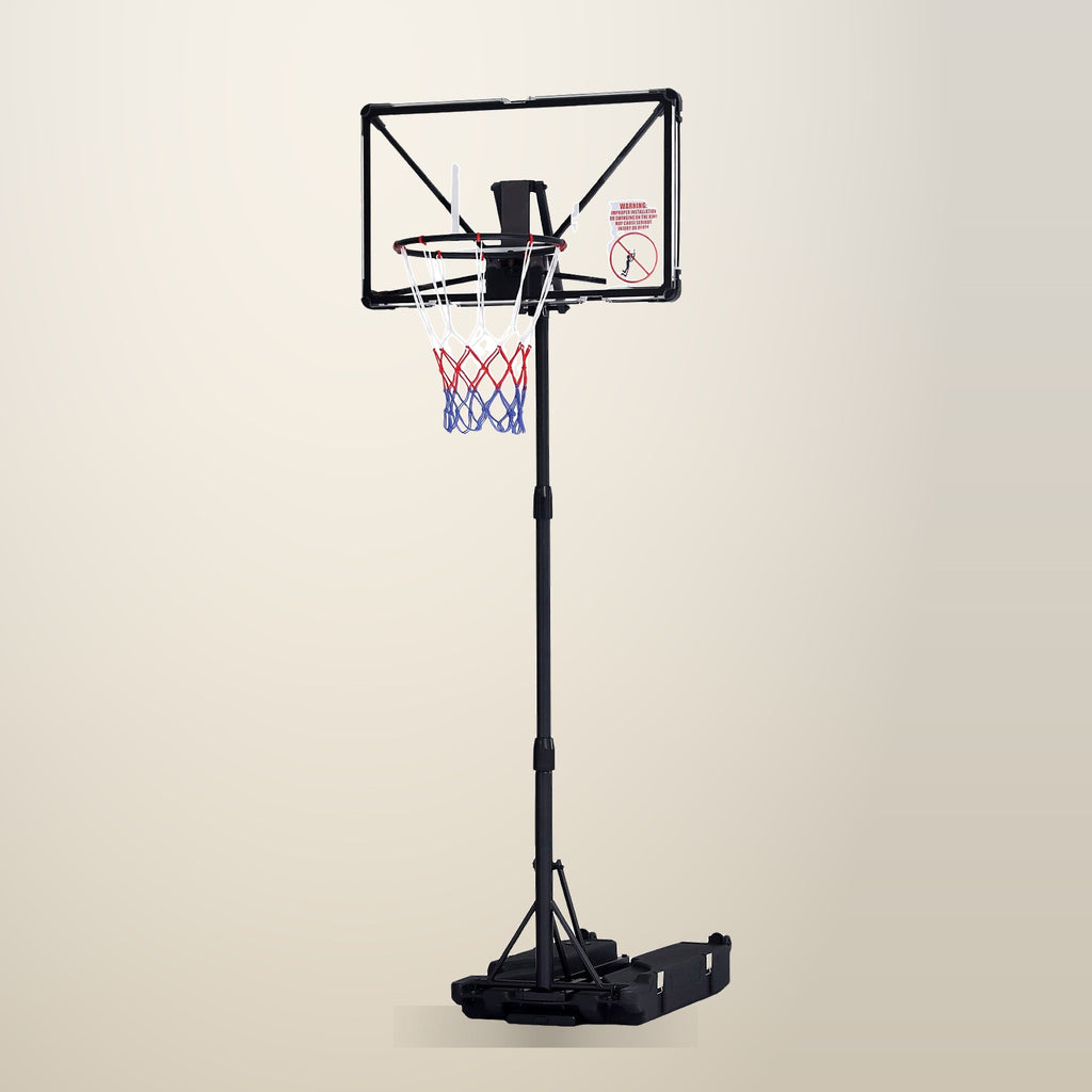 Everfit Foldable Basketball Hoop, 0.94 m to 2.07 m, on a plain cream background