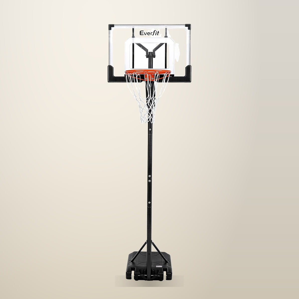 Everfit Pool Basketball Hoop, 1.05 m to 2.1 m, on a plain cream background