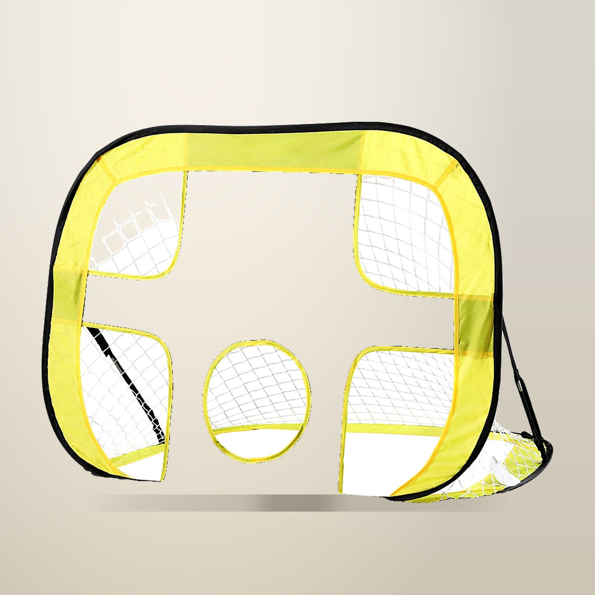Everfit Portable Rebound Net for Soccer Training, on a plain cream background