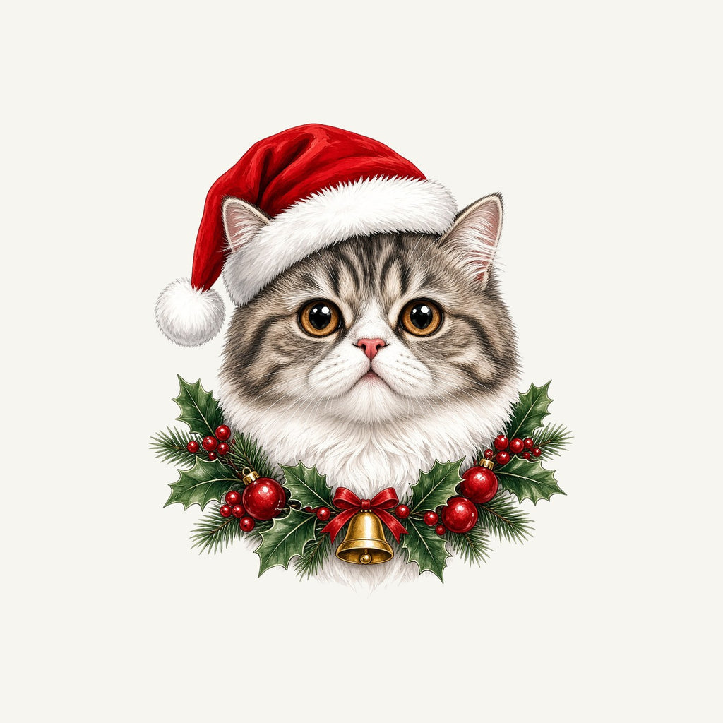 Exotic Shorthair Christmas Personalised Christmas Pet Bandana, Cat or Dog