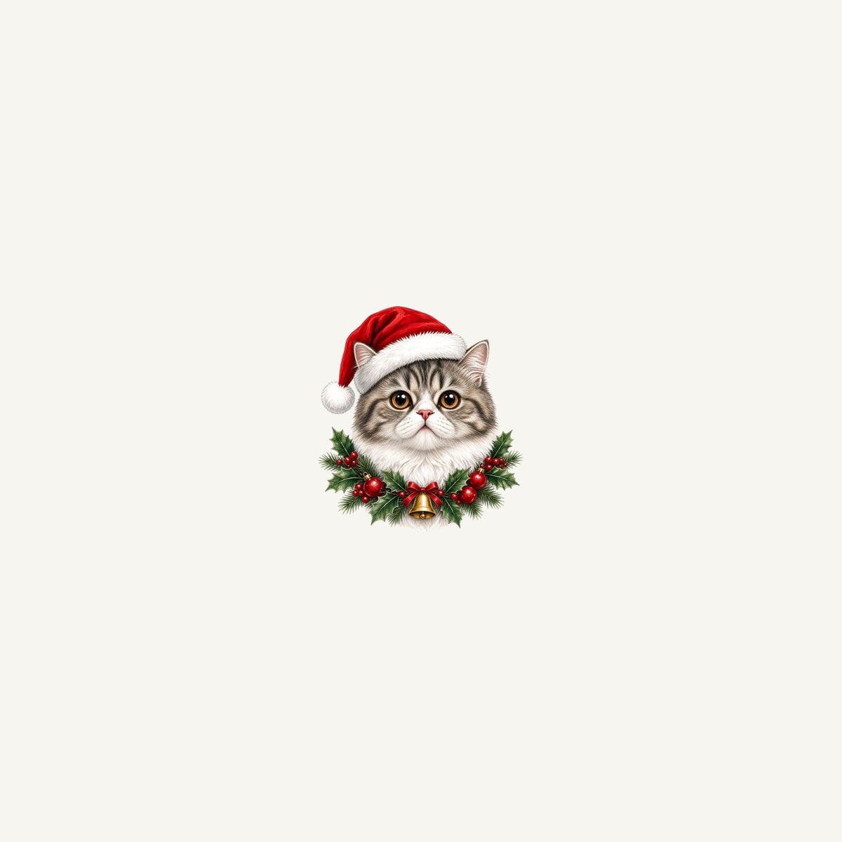 Exotic Shorthair Christmas Personalised Beach Towel