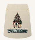 Family At The Christmas Tree Personalised Santa Sack