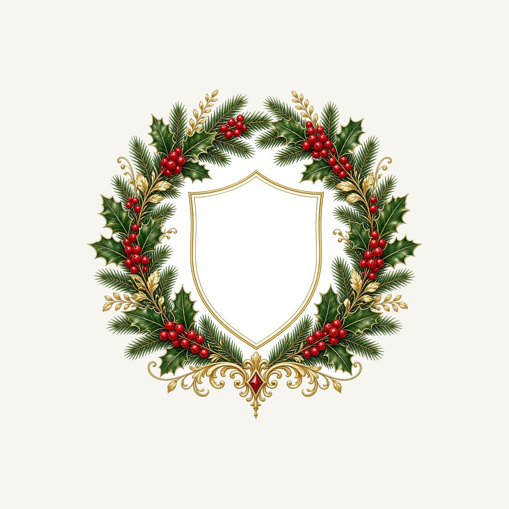 Family Christmas Wreath Plaque Personalised Kids Tee and Baby Bodysuit
