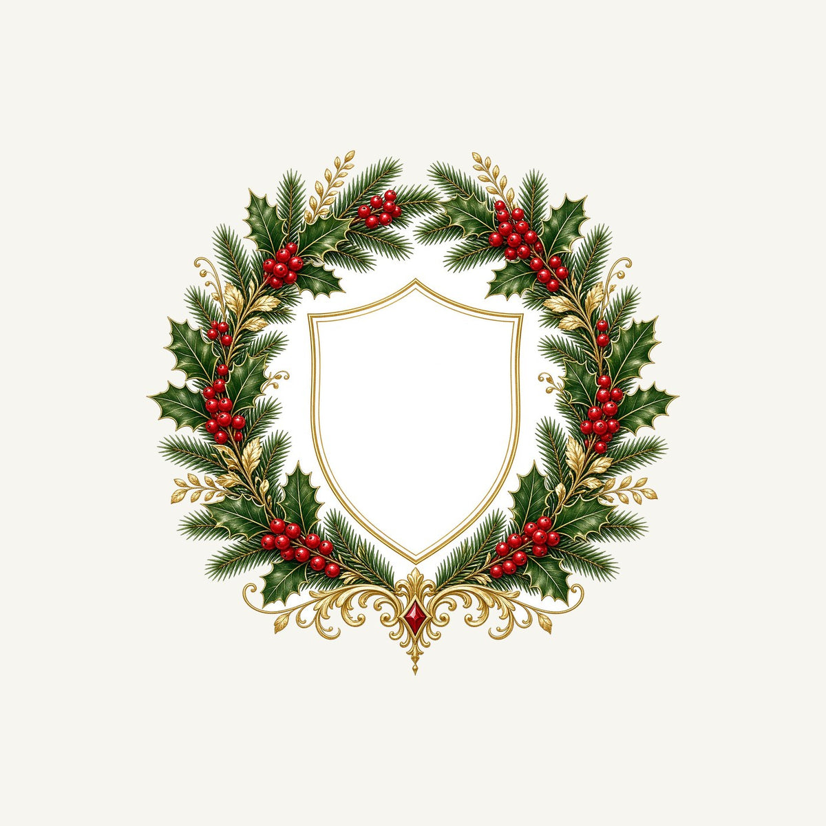 Family Christmas Wreath Plaque Personalised Christmas T-Shirt and Hoodie