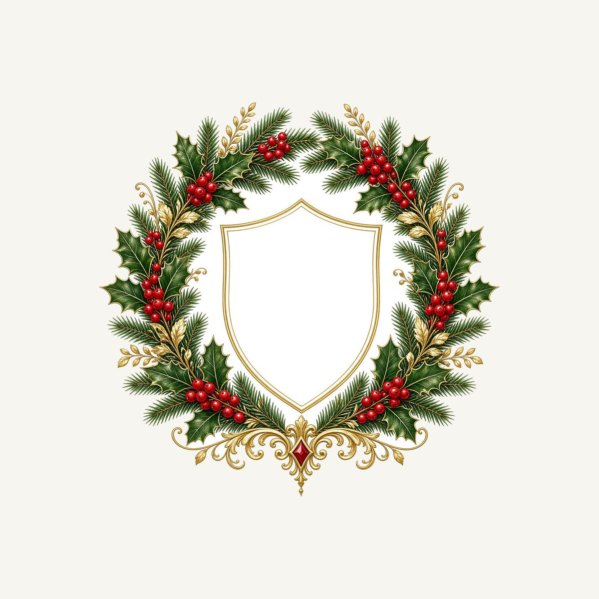 Family Christmas Wreath Plaque Personalised Santa Sack