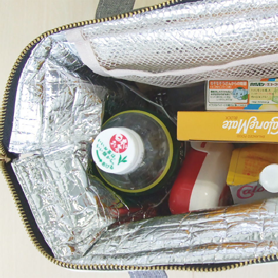 Insulated Lunch Bag with Zip Top, 22 x 14 x 25 cm