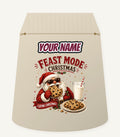 Feast Mode Cookie Santa Personalised Santa Sack