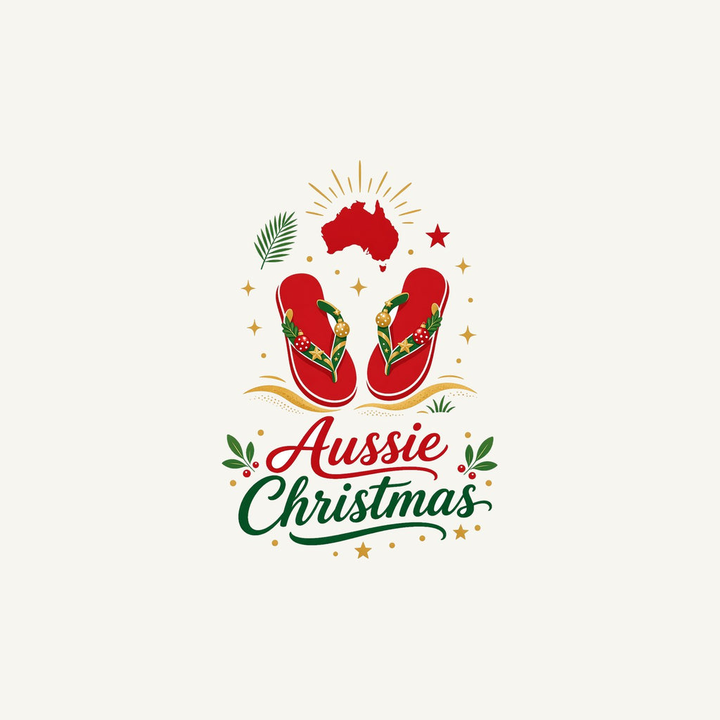 Festive Aussie Thongs Personalised Christmas Mug