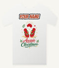 Festive Aussie Thongs Personalised Christmas T-Shirt and Hoodie