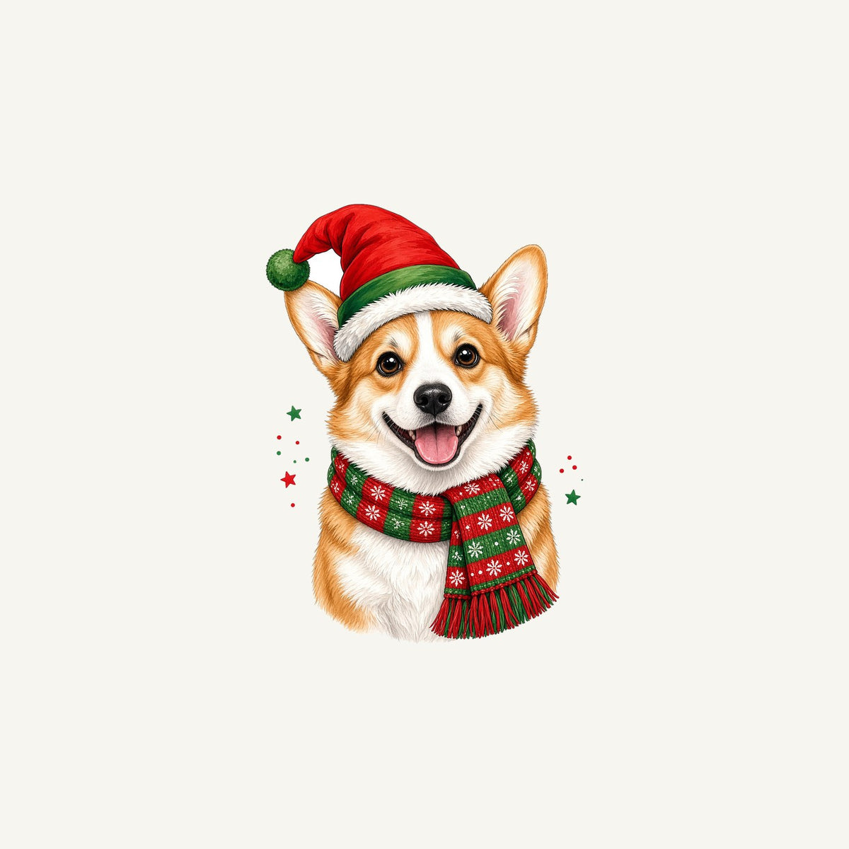 Festive Corgi Santa Hat Personalised Christmas Mug
