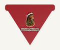 Festive Horse In Holly Personalised Christmas Dog Bandana