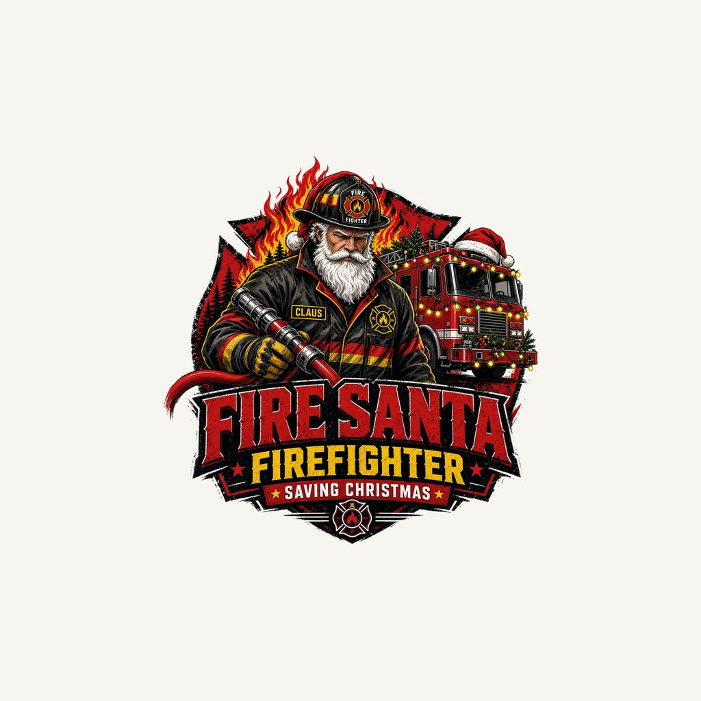 Fire Santa Saving Christmas Personalised Christmas Mug