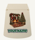 Fireside Stockings And Tree Personalised Santa Sack