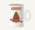 Fluoro Nineties Boombox Tree Personalised Christmas Mug