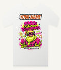 Fluoro Rave Santa Personalised Christmas T-Shirt and Hoodie