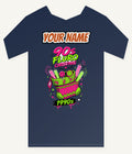Fluro Nineties Stocking Personalised Kids and Baby Christmas Tee