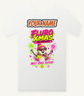 Fluro Rave Snowman Personalised Christmas T-Shirt and Hoodie