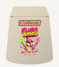 Fluro Rave Snowman Personalised Santa Sack