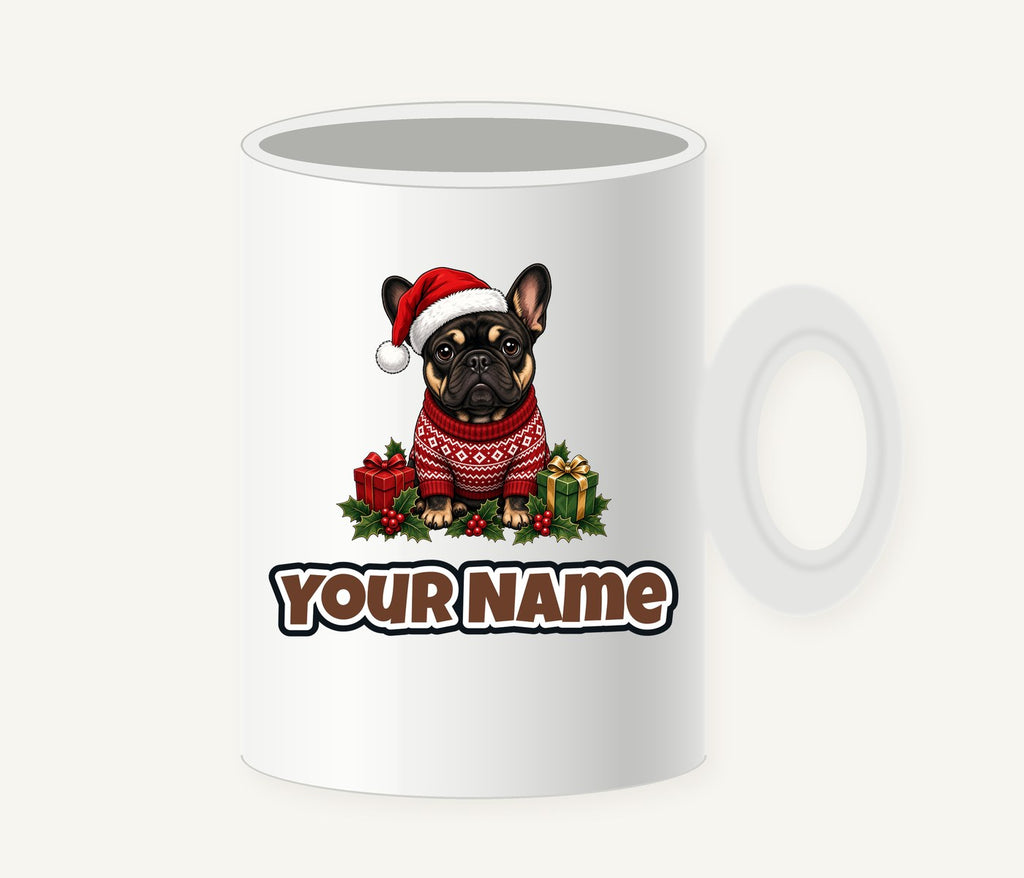 French Bulldog Christmas Personalised Christmas Mug