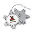 French Bulldog Personalised Pewter Christmas Ornament