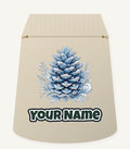 Frosted Blue Pine Cone Personalised Santa Sack